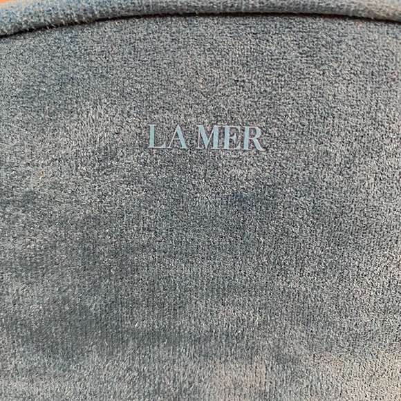 La Mer Teal Faux Suede Cosmetic Bag - Picture 6 of 11